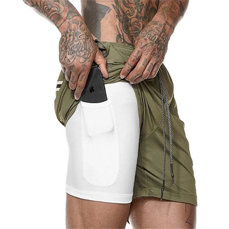 Short para Corrida Masculino 2 em 1 - RoupaFit™