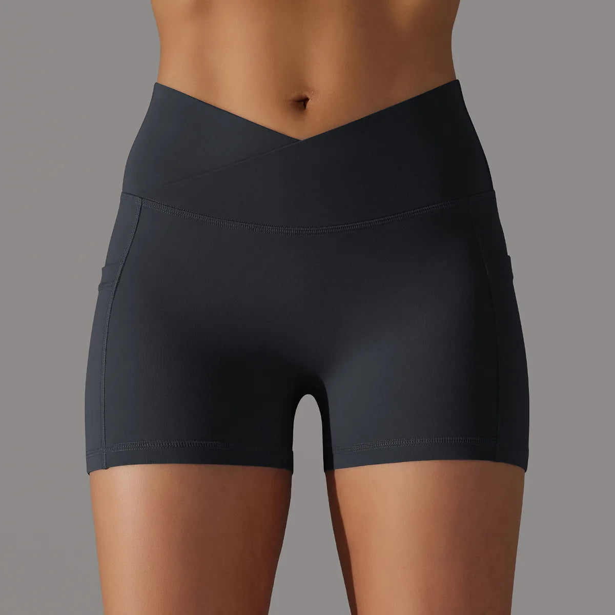 Short de Cintura Alta para Mulheres Lycra - RoupaFit™