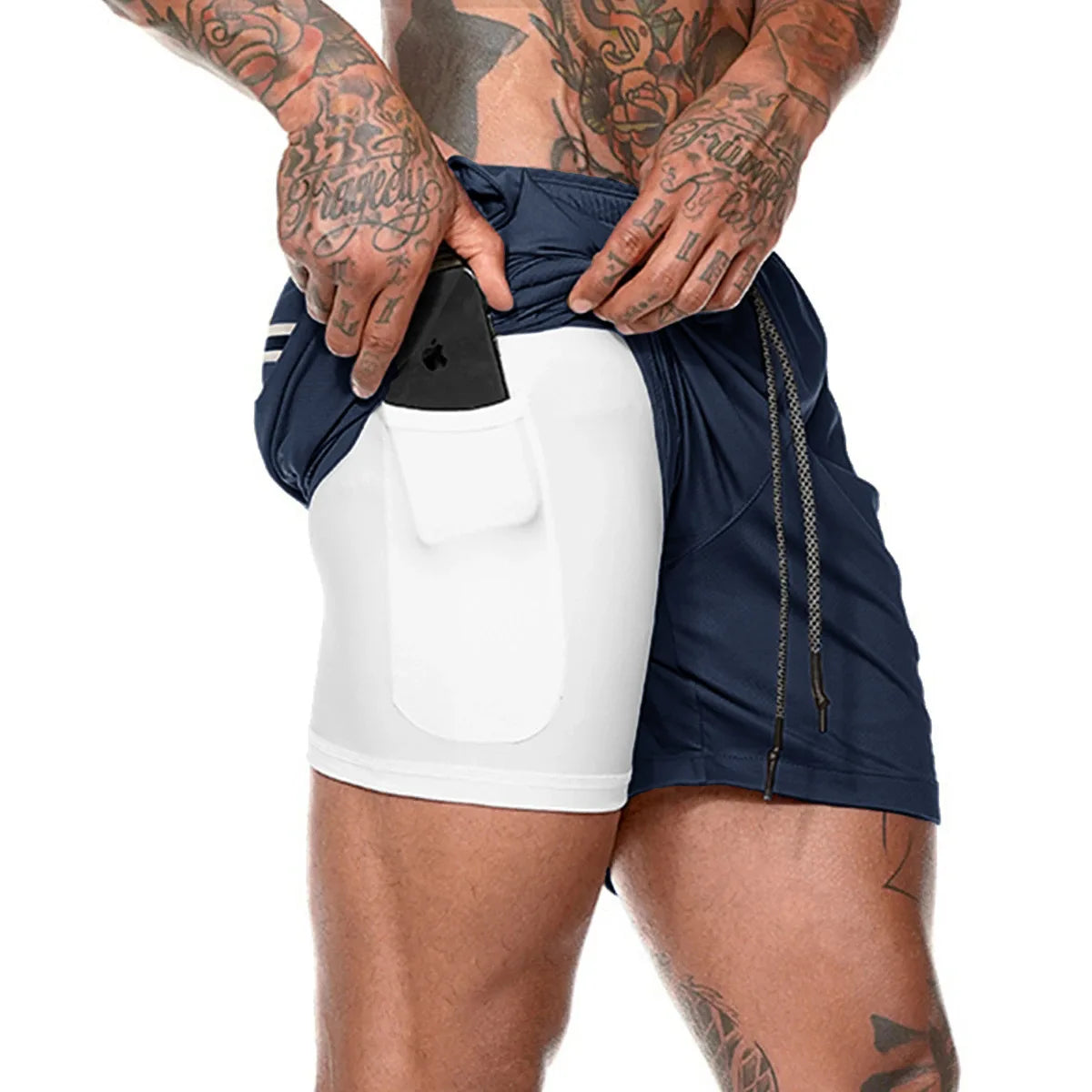 Short para Corrida Masculino 2 em 1 - RoupaFit™