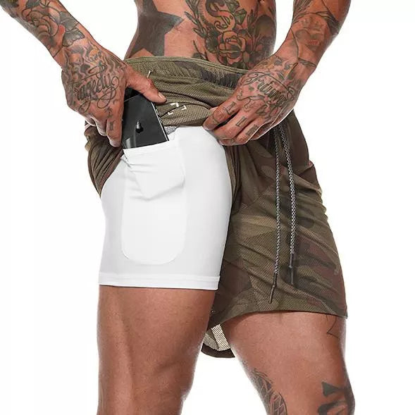 Short para Corrida Masculino 2 em 1 - RoupaFit™